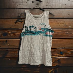 Hurley Boy's Flamingo/Tropical White Tanktop